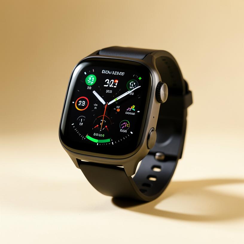 Modern smartwatch with vivid fitness display